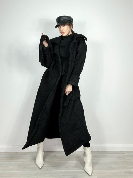 Haina Oversize Teddy Angel Black