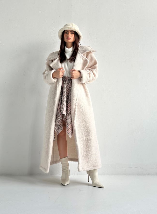 Haina Oversize Teddy Angel White