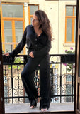 Compleu Camasa si Pantaloni Lungi Romance Black