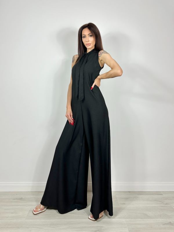 Salopeta Oversize Palazzo Black