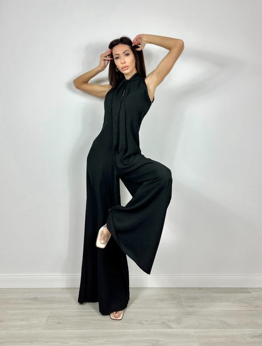 Salopeta Oversize Palazzo Black