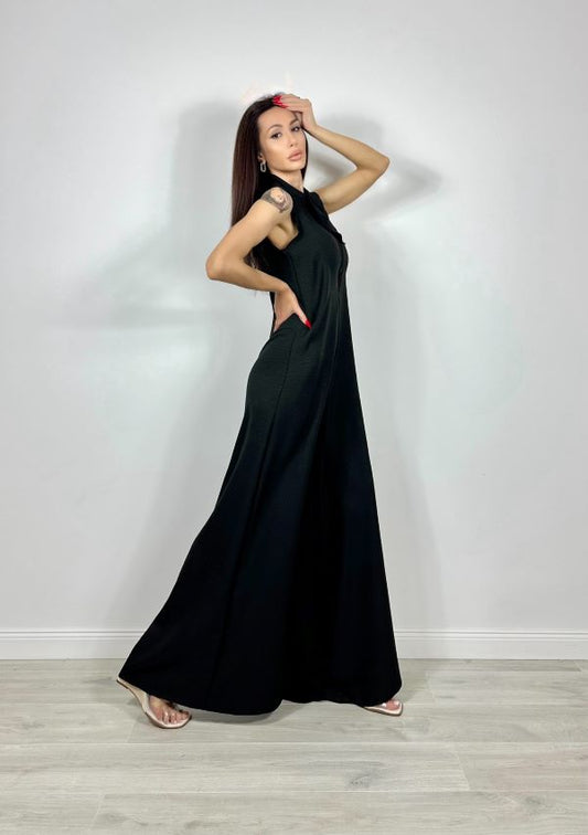 Salopeta Oversize Palazzo Black