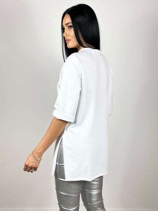 Tricou Oversize Funkers White